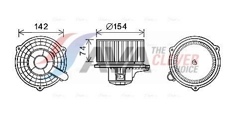 AVA COOLING SYSTEMS HY8425: Μοτέρ, βεντιλατέρ, κουτί των εγκεφάλων χωρίς αντίσταση
