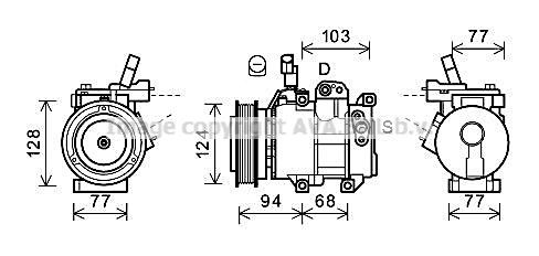 PRASCO HYK451: Compresor AC