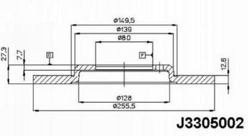 NIPPARTS J3305002: Piduriketas