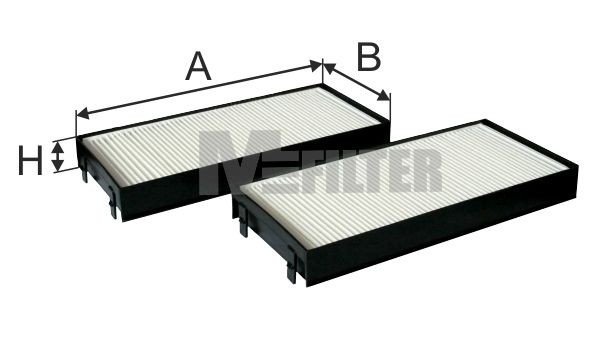 MFILTER K 9011-2: Filtru, aer habitaclu Filtru polen
