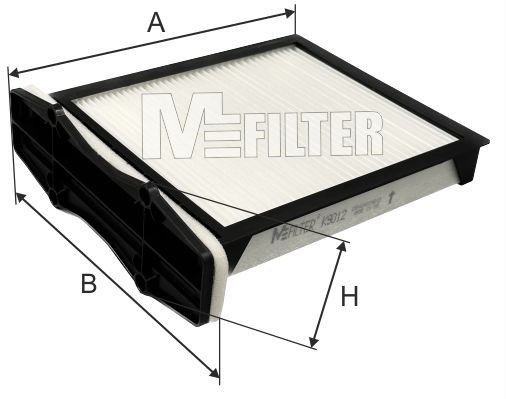 MFILTER K 9012: Filtru, aer habitaclu Filtru polen