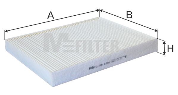 MFILTER K 991: Filtro abitacolo Filtro antipolline