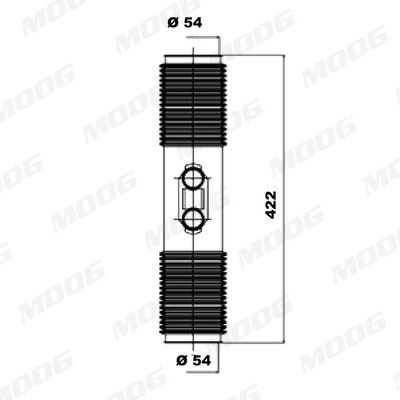 MOOG K150057: Kaitsekummikomplekt, rooliseade