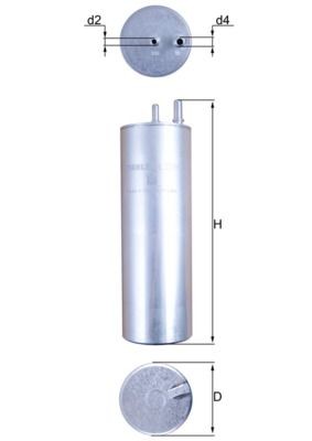 KNECHT KL 229/5: Polttoainesuodatin