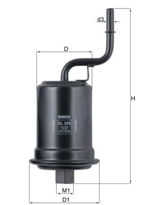 MAHLE ORIGINAL KL 245 Kraftstofffilter