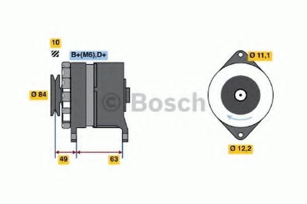 BOSCH 0 986 033 880: Laturi 45A
