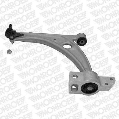 MONROE L29596: Brat, suspensie roata cu articulatie de sarcina/ghidare, cu bucsa de cauciuc