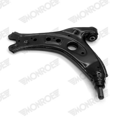 MONROE L29A69: Brat, suspensie roata tabla de otel, cu bucsa de cauciuc, fara articulatie de sarcina/ghidare