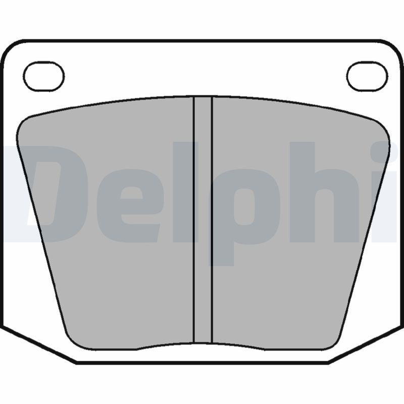 DELPHI LP32: Plăcuțe de frână fara accesorii
