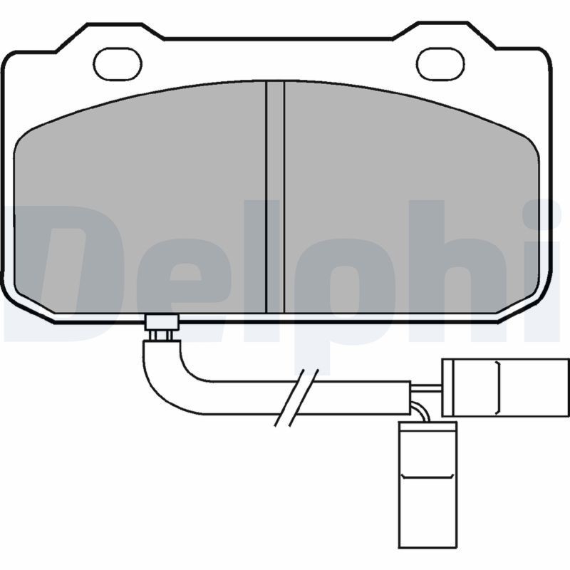 DELPHI LP432: Plaquettes de frein sans accessoires