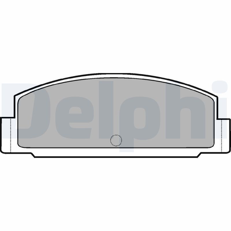 DELPHI LP450: Plăcuțe de frână fara accesorii