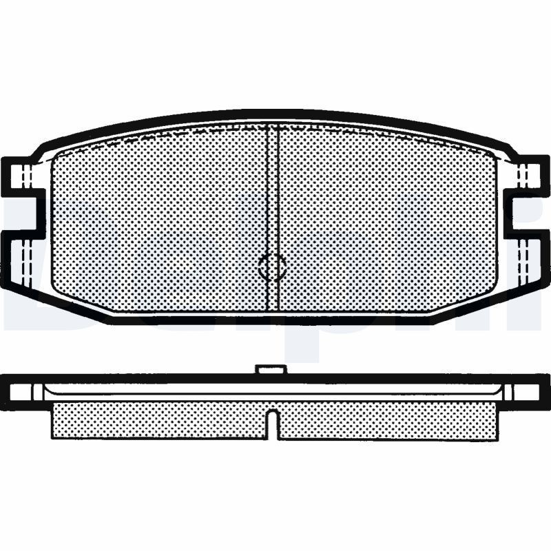 DELPHI LP641: Kit pastiglie freni senza accessori