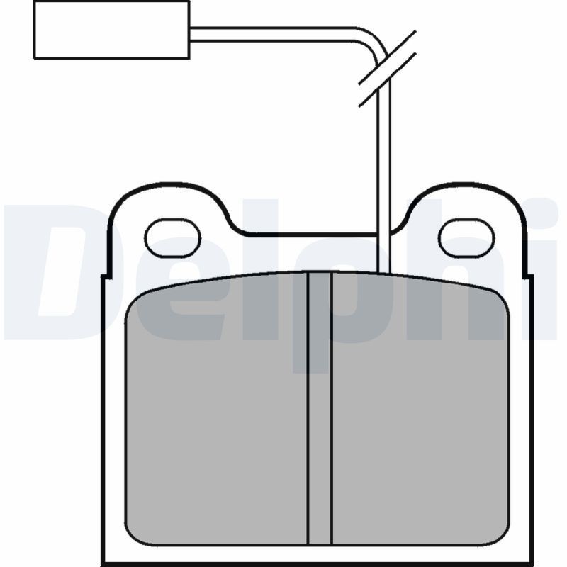 DELPHI LP711: Piduriklotsid ilma lisavarustuseta