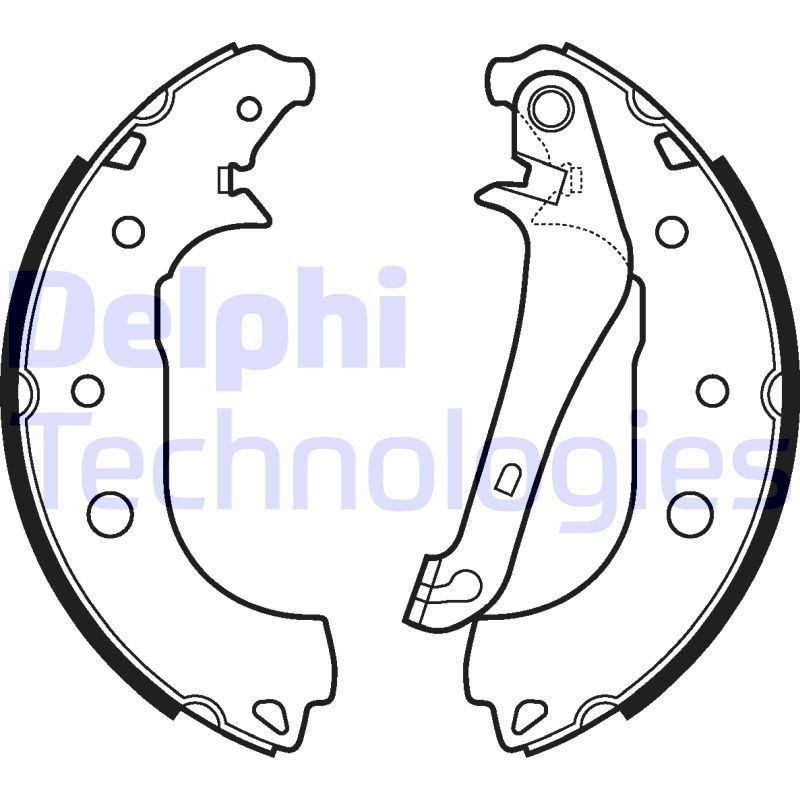 DELPHI LS2108: Kit ganasce freni