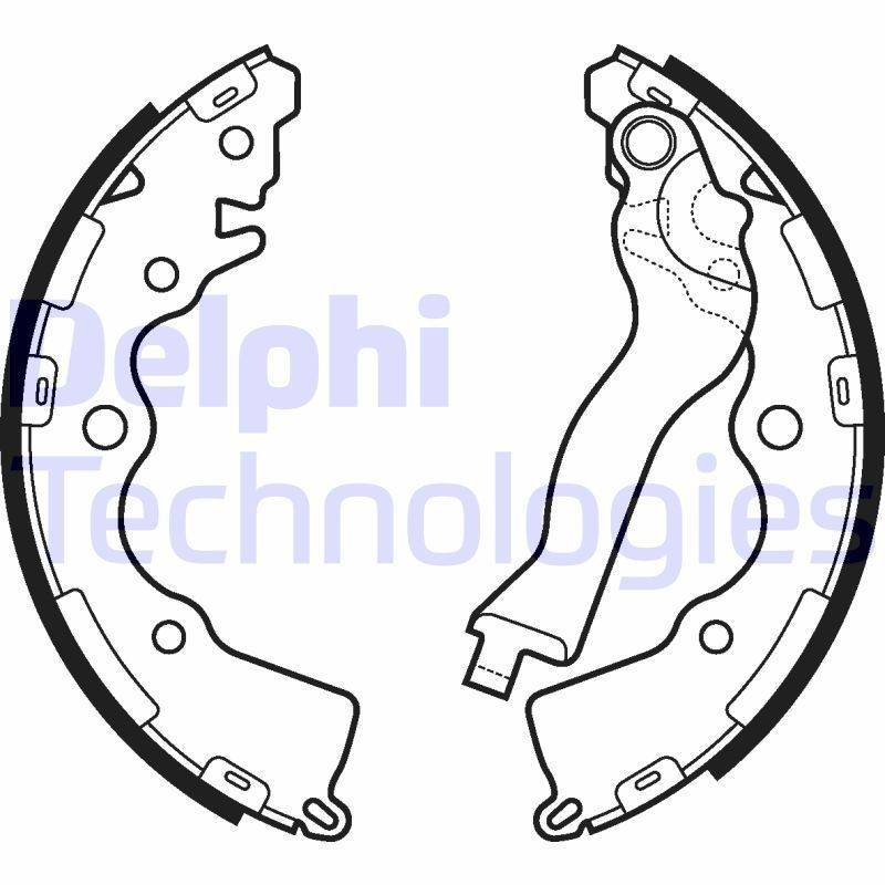 DELPHI LS2110: Stabdžių trinkelių komplektas