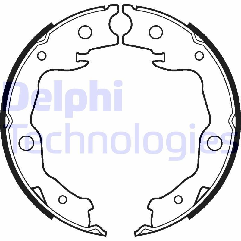 DELPHI LS2116: Piduriklotside komplekt, seisupidur