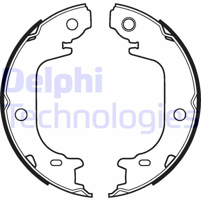 DELPHI LS2122: Piduriklotside komplekt, seisupidur