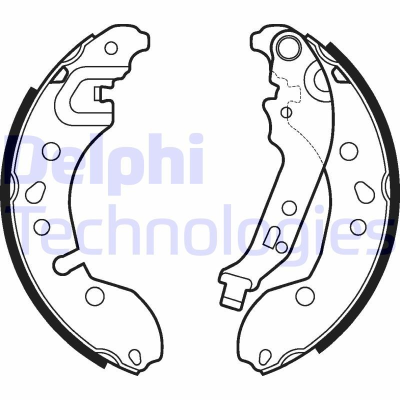 DELPHI LS2124: Piduriklotside komplekt
