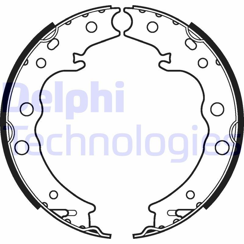 DELPHI LS2125: Piduriklotside komplekt, seisupidur