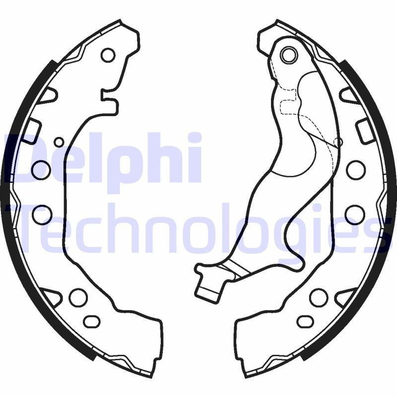 DELPHI LS2128: Piduriklotside komplekt