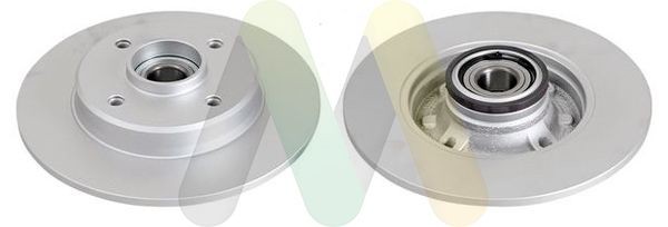 MOTAQUIP LVBD1309: Piduriketas COATED Ø: 249mm, täis, Ø: 249mm, kaetud, koos ABS-andurirõngaga, koos rattalaagriga, koos integreeritud ABS-anduriga