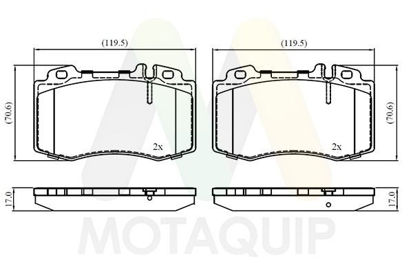 MOTAQUIP LVXL1073: Piduriklotsid
