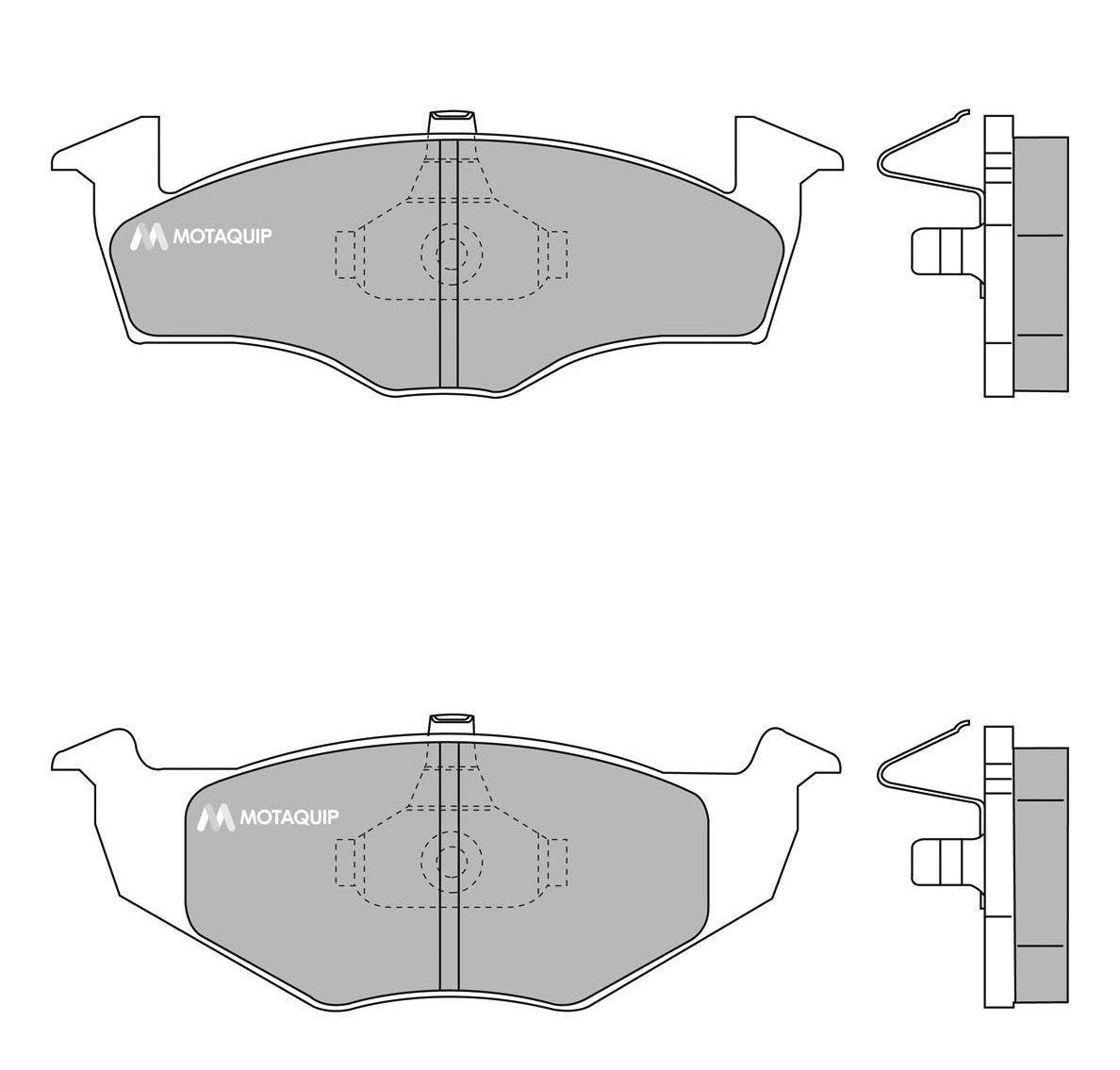 MOTAQUIP LVXL216: Kit pastiglie freni