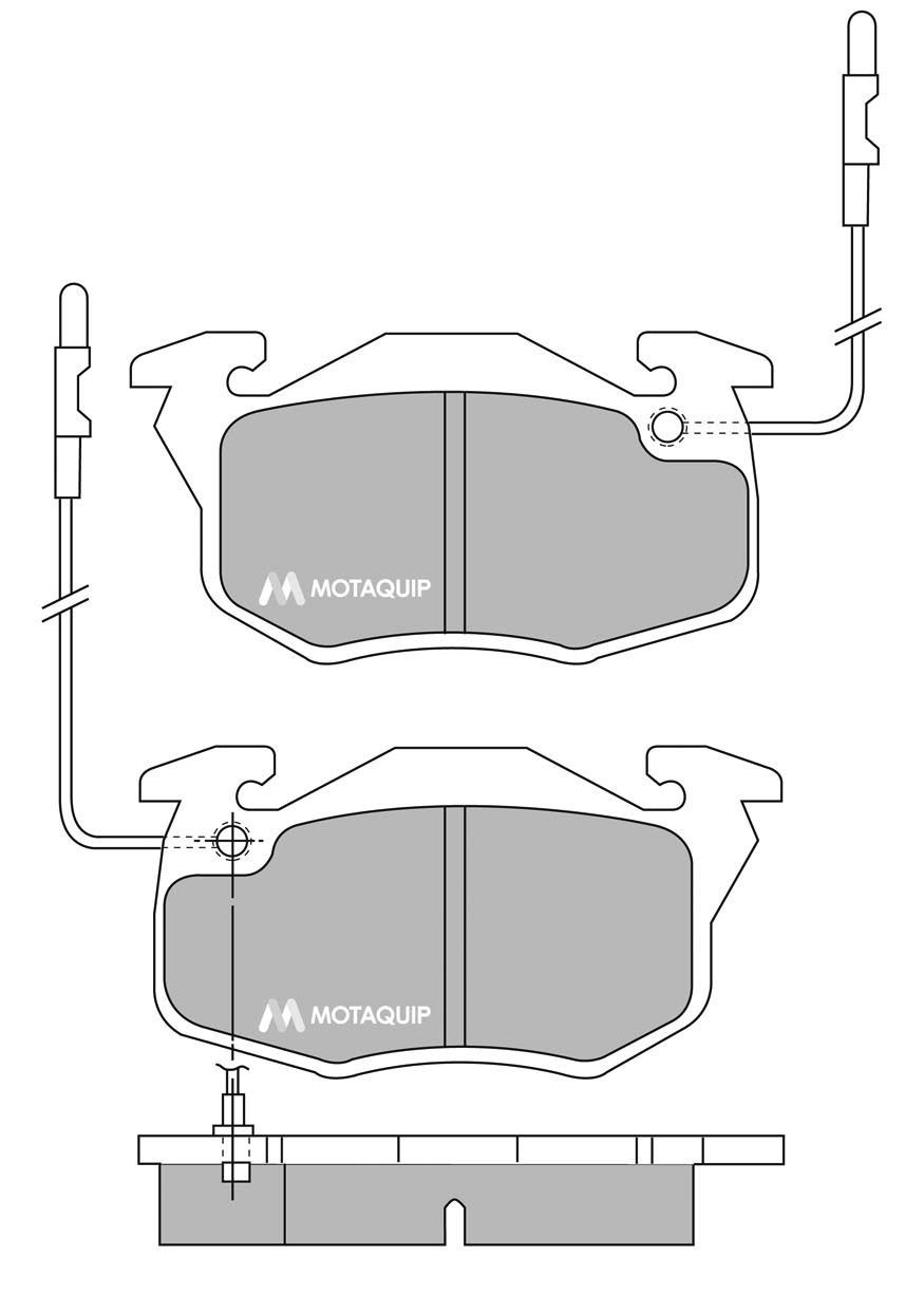 MOTAQUIP LVXL671: Piduriklotsid