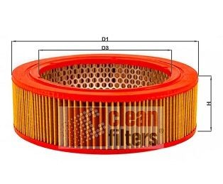 CLEAN FILTER MA 178: Gaisa filtrs