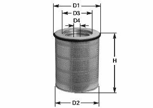 CLEAN FILTER MA 748: Õhufilter