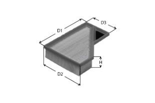 CLEAN FILTER MA3188: Õhufilter