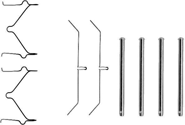 MINTEX MBA1129: Set accesorii, placute frana