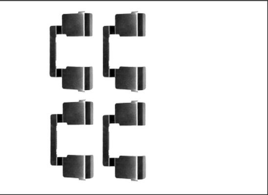 MINTEX MBA1609: Set accesorii, placute frana