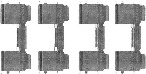 MINTEX MBA1726: Set accesorii, placute frana