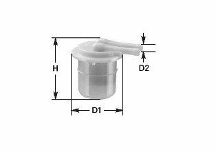 CLEAN FILTER MBNA1512: Degvielas filtrs
