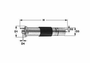 CLEAN FILTER MBNA1555 Kraftstofffilter