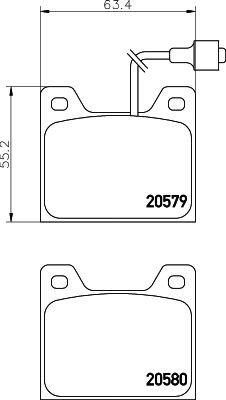 MINTEX MDB1146: Piduriklotsid