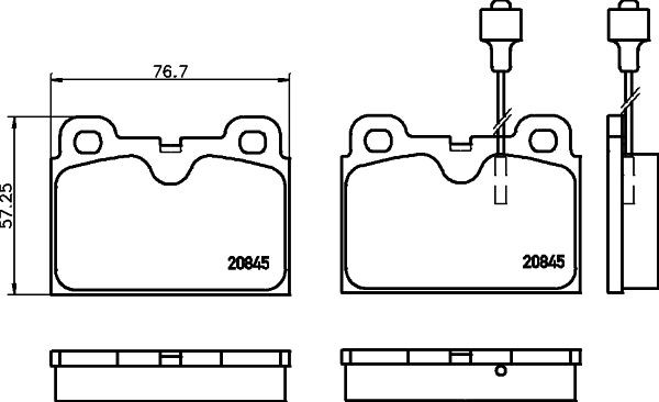 MINTEX MDB1196: Piduriklotsid