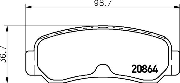MINTEX MDB1198: Piduriklotsid