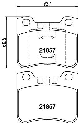 MINTEX MDB2494: Piduriklotsid