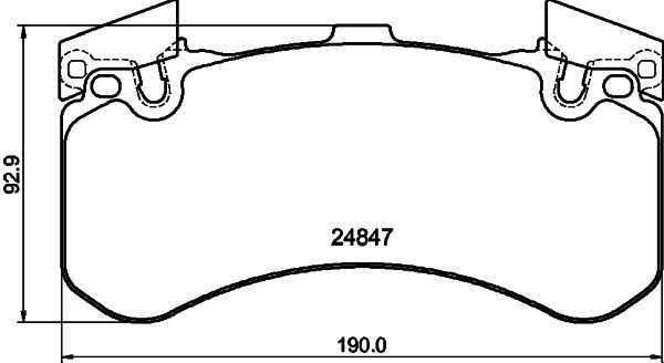 MINTEX MDB3187: Piduriklotsid vastukaaluga