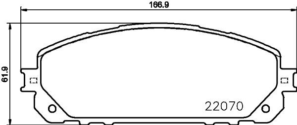 MINTEX MDB3789: Piduriklotsid koos lisadega