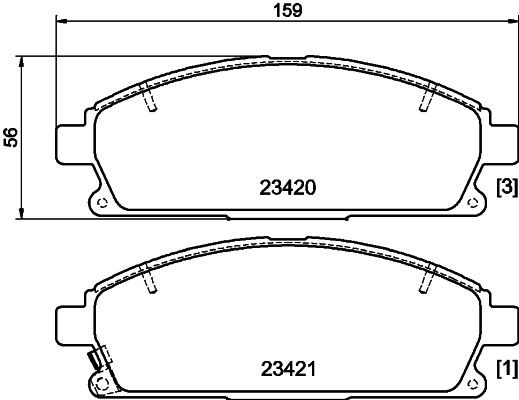 MINTEX MDB3929: Piduriklotsid