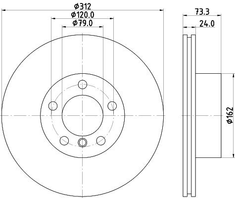 MINTEX MDC2567: Piduriketas Ø: 312mm, sisemine õhutus, Ø: 312mm, ilma rattakeskmeta, ilma rattalaagrita, ilma rattakinnituspoltideta