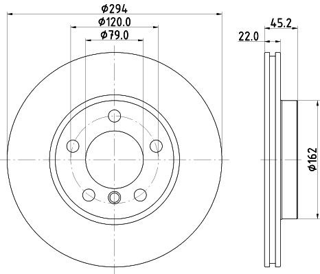 MINTEX MDC2706: Piduriketas Ø: 294mm, sisemine õhutus, Ø: 294mm, ilma rattakeskmeta, ilma rattalaagrita, ilma rattakinnituspoltideta