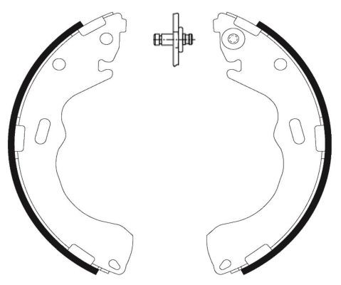 MINTEX MFR603: Set saboti frana fara maneta frana de mana
