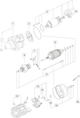 MAHLE ORIGINAL MS 355: Starter 3,1kW