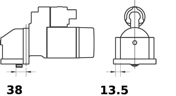 MAHLE ORIGINAL MS 422: Käynnistysmoottori 2,2kW