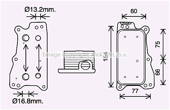 PRASCO MS3688: Radiator ulei, ulei motor cu filtru