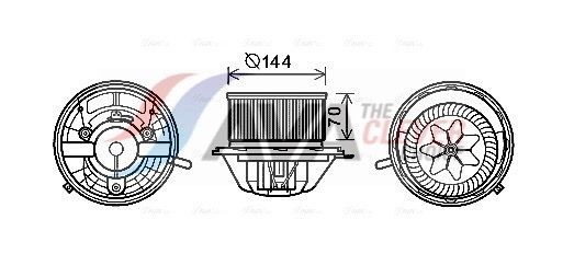 AVA COOLING SYSTEMS MS8607: Electromotor, ventilatie interioara fara rezistenta